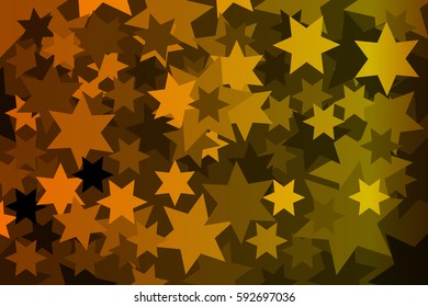 star - abstract geometric yellow background