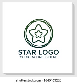 star abstract logo template design vector