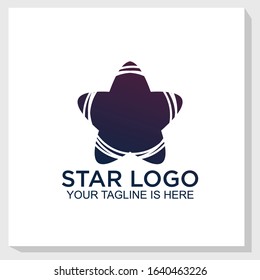 star abstract logo template design vector