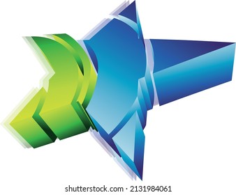 Star abstract vector banners. Flat geometric shapes of different colors with Memphis design style. Template ready for use in web or print design.