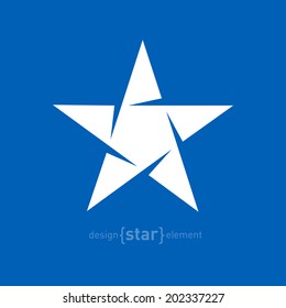 The star Abstract vector design element. Corporate logo template