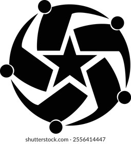 Star abstract  Vector logo Design