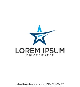 star abstract vector logo graphic 