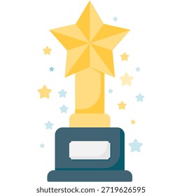 Trofeo Star Achievement con diseño elegante