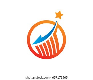 Star Agent Logo Template Design Vector, Emblem, Design Concept, Creative Symbol, Icon