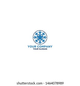 Star air conditioner Logo Design Vector