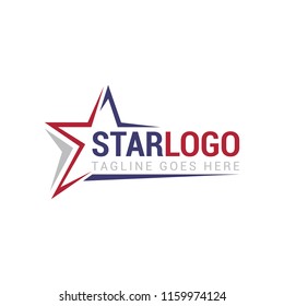 star american logo icon vector template