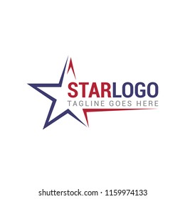 star american logo icon vector template