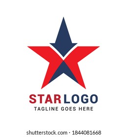 Star american logo icon vector template