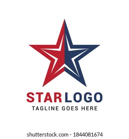 Star american logo icon vector template