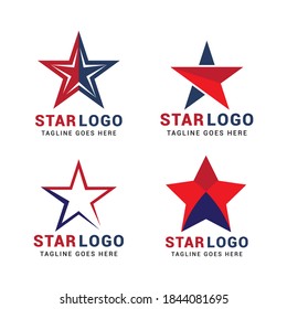 Star american logo icon vector template