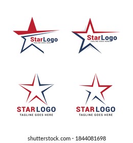 Star american logo icon vector template