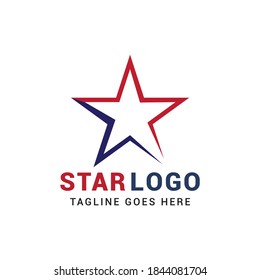 Star American Logo Symbol, Vektorvorlage