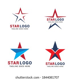 Star American Logo Symbol, Vektorvorlage