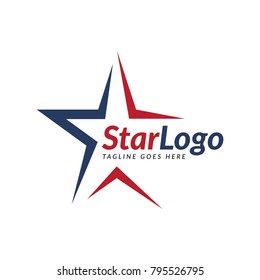 star american logo icon vector template