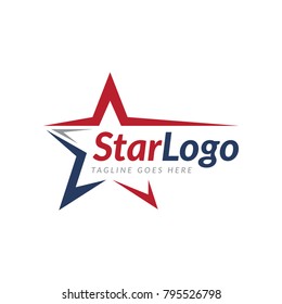 star american logo icon vector template