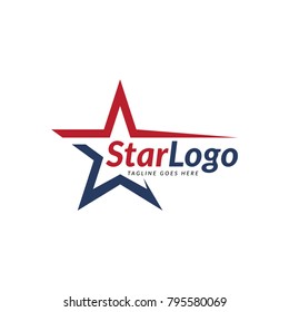 star american logo icon vector template
