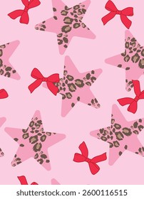 star animal print coquette girl texture