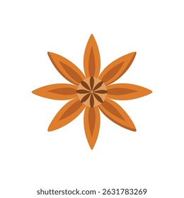 Icono de anís estrellado diseñado para dar sabor a platos y realzar recetas.