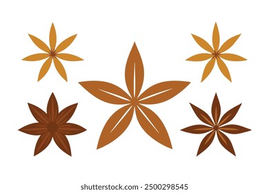 Star Anise Leaf Color Art Künstlerische Darstellung mit reichen Blattfarben