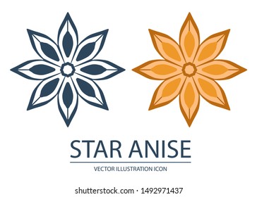 Star anise. A popular spice for cooking.