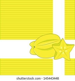 Star apple background paint by illustrator 