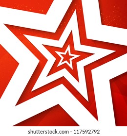 Star applique background. Vector illustration for your design.