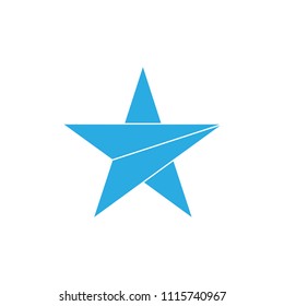 star arrow geometric monogram design logo vector