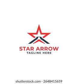 star arrow logo design concept creative symbol mark business marketing finance