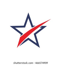 Star Arrow Logo Design Template