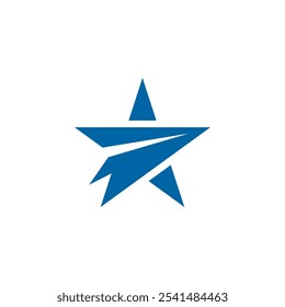 Star Arrow Logo diseño Vector Plantilla