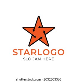 star arrow vector logo design