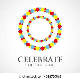 Star art colorful abstract vector and logo design or template creative business icon of company identity symbol concept