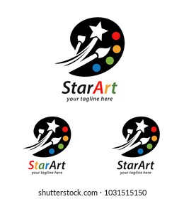 Star Art Logo Design Template
