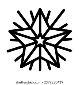 star art tattoo vintage line icon vector. star art tattoo vintage sign. isolated contour symbol black illustration