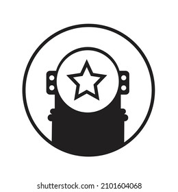 star and astronaut illustration design suitable for illustration logo icon