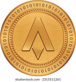 star atlas-atlas coin vector illustrations. 3d illustration. vector coins.