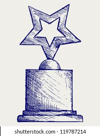 Star Award Against. Doodle Style