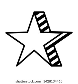 star award element isolated icon