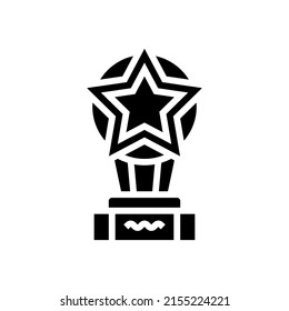 Stern-Award-Symbol-Vektorgrafik. Sternzeichen. isoliertes Kontursymbol