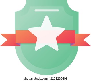 star award gradient vector icon