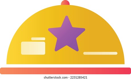 icono del vector de gradiente de estrella