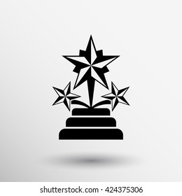 star award icon Cup reward logo.