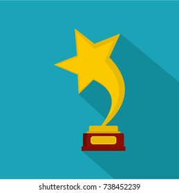 Star award icon. Flat illustration of star award vector icon for any web design