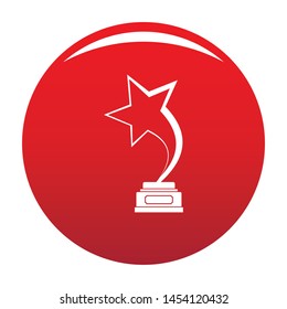 Star award icon. Simple illustration of star award vector icon isolated on white background