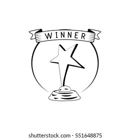star award icon. vector illustration isolated on white background