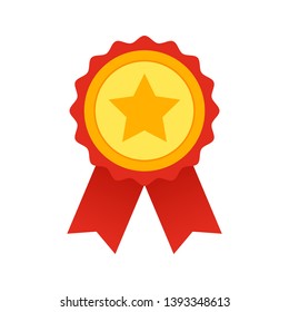 Star award modern flat single icon isolated on white background