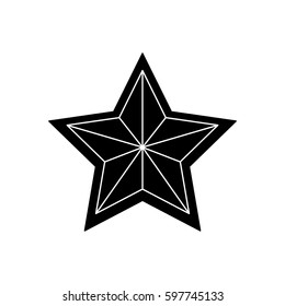 Star award symbol icon vector illustration graphic design