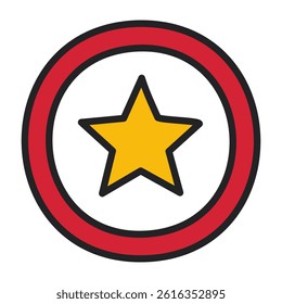 Star award symbol isolated icon vector illustration