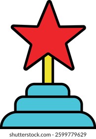 star award vector design illustration